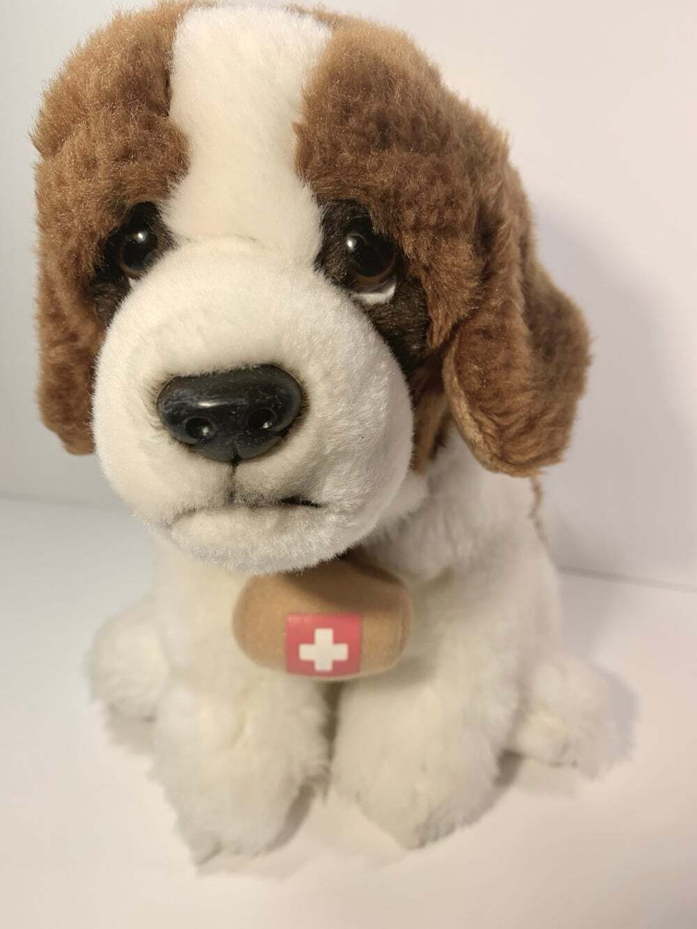 St Bernard Dog Toys R Us Puppy  Rescue Barrel 2013  Realistic Stuffed plush